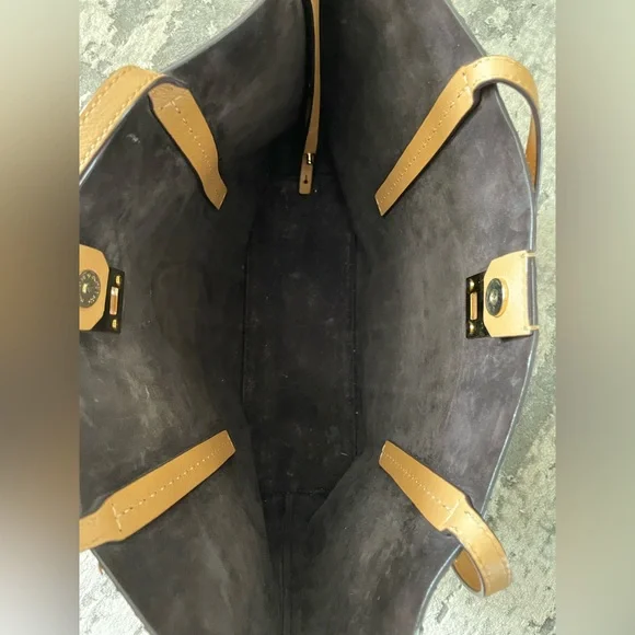 Michael Kors Collection Snake Skin Python Peanut Tote Bag - Picture 13 of 16